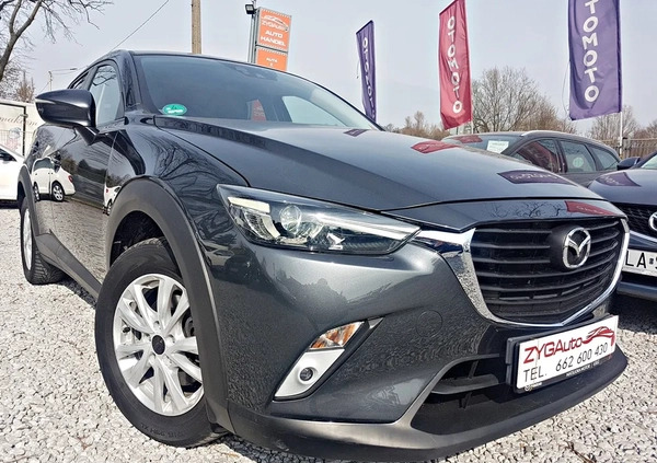 Mazda CX-3 cena 59900 przebieg: 65000, rok produkcji 2015 z Tczew małe 596